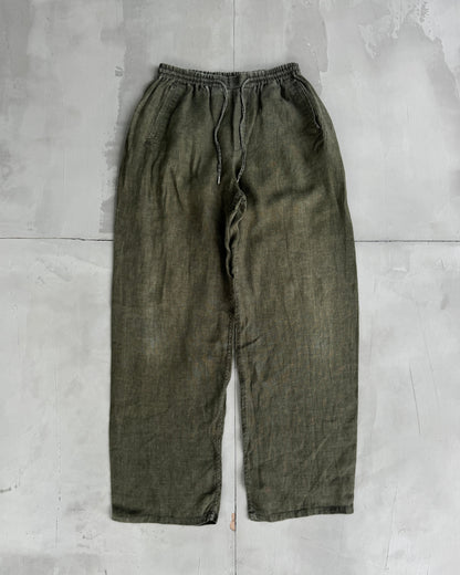 A KIND OF GUISE LINEN WIDE LEG TROUSERS - S