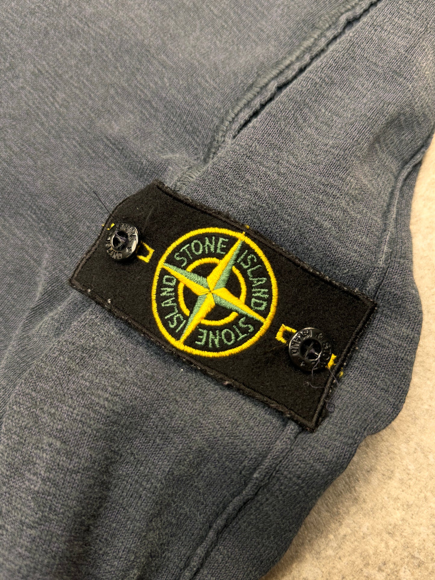 S/S 2006 Stone Island Navy Cotton Blend Crewneck Sweater