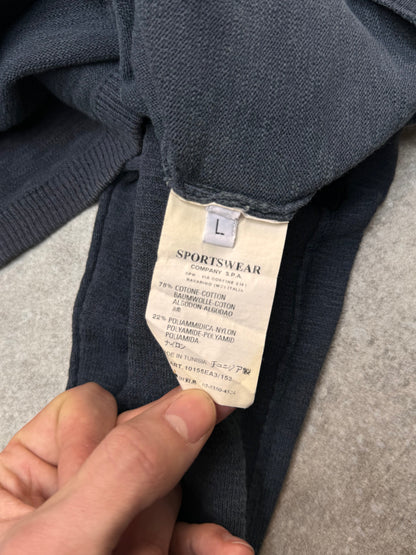 S/S 2006 Stone Island Navy Cotton Blend Crewneck Sweater