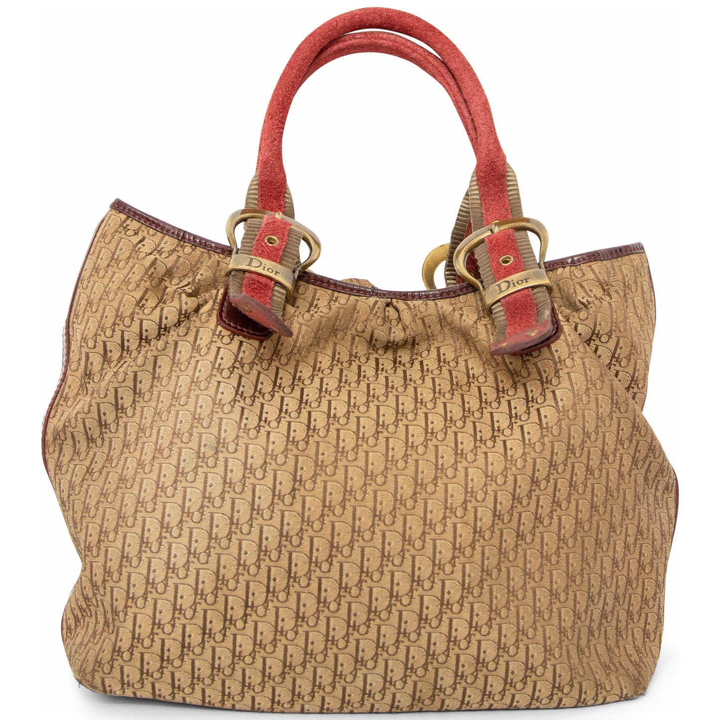 2007 Christian Dior Diorissimo Oblique Suede Canvas Tote SC: 5782