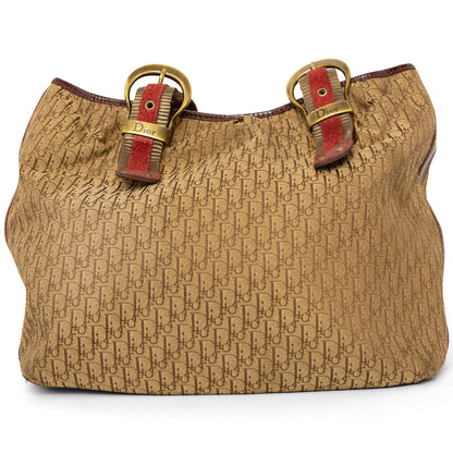 2007 Christian Dior Diorissimo Oblique Suede Canvas Tote SC: 5782