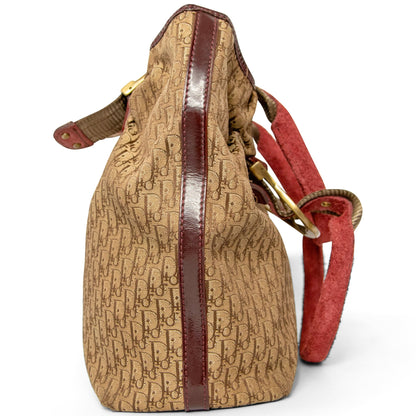 2007 Christian Dior Diorissimo Oblique Suede Canvas Tote SC: 5782