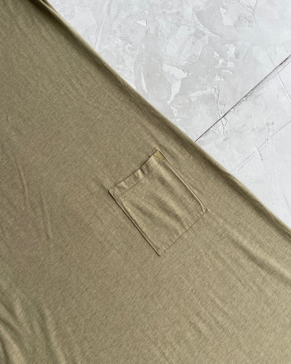 COP COPINE KHAKI COTTON MAXI DRESS - S