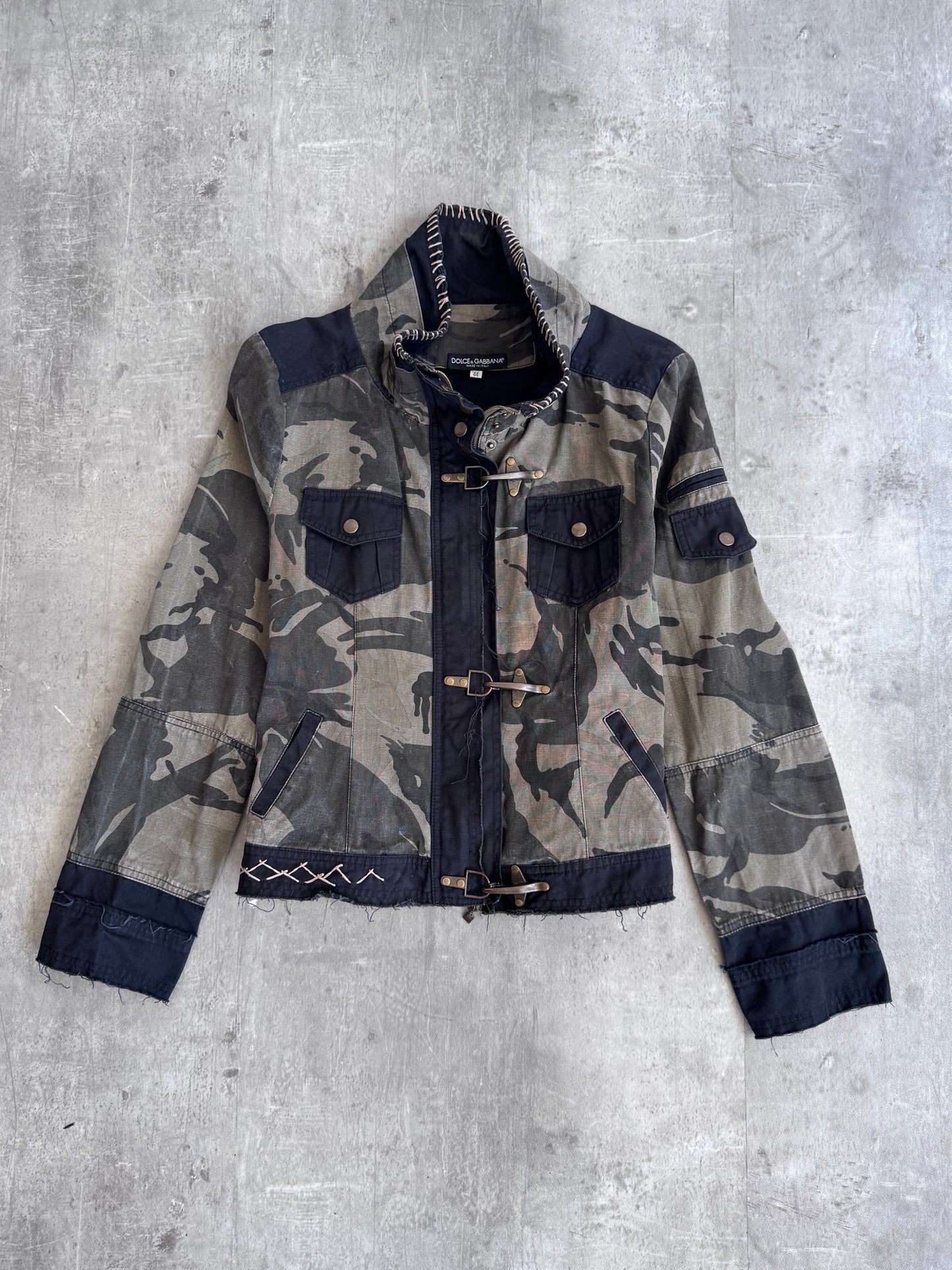 D&G Camo Fireman Clasp Denim Jacket
