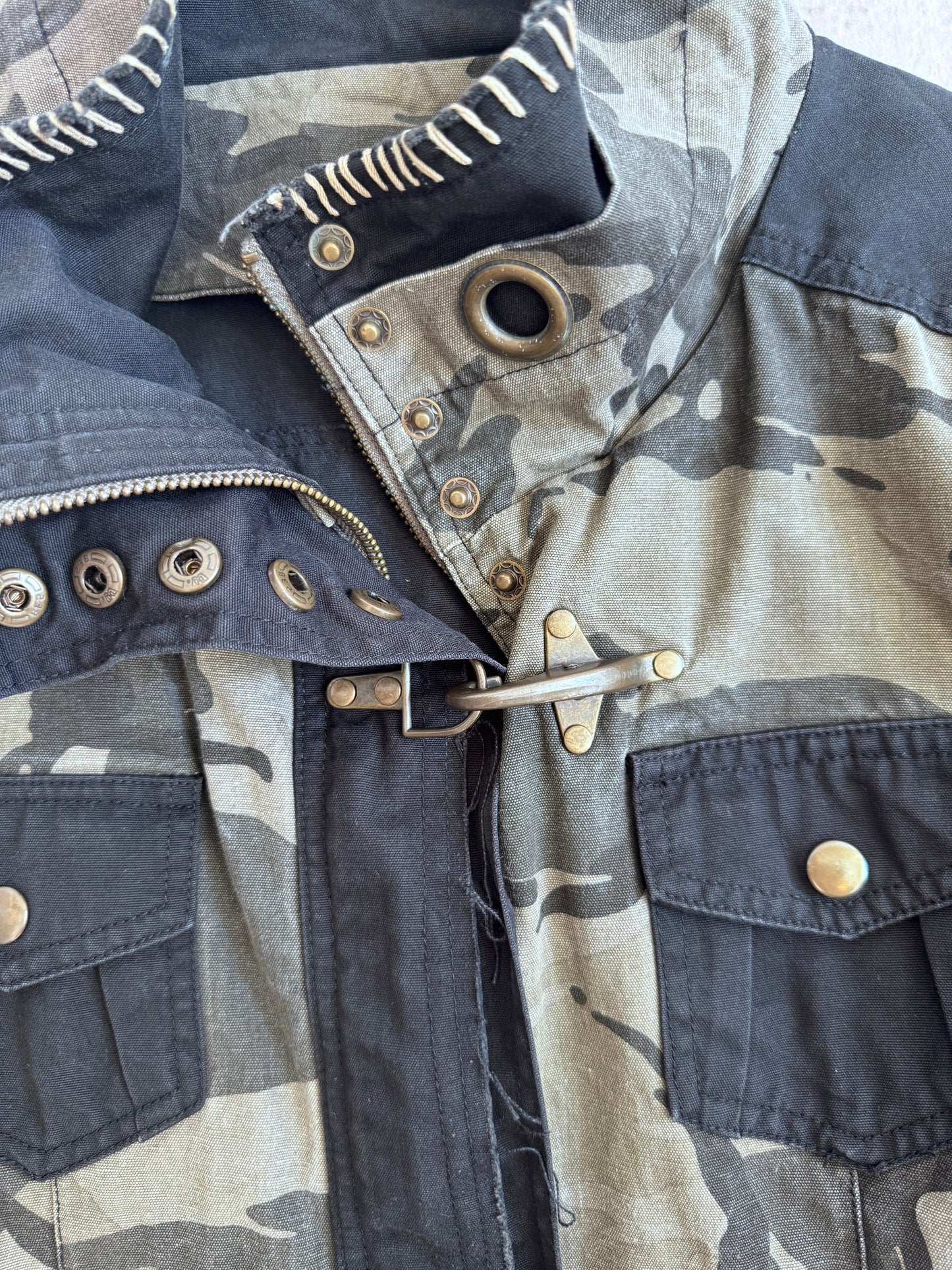 D&G Camo Fireman Clasp Denim Jacket