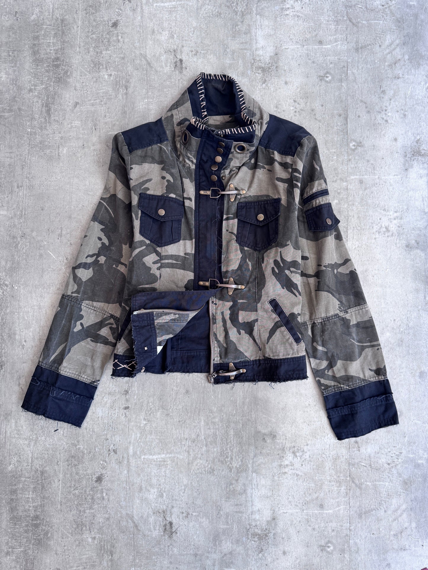 D&G Camo Fireman Clasp Denim Jacket