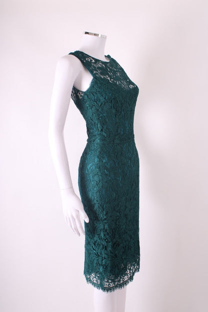 Dolce & Gabbana S/S Floral Lace Dress Green 6 | Default Title, Green