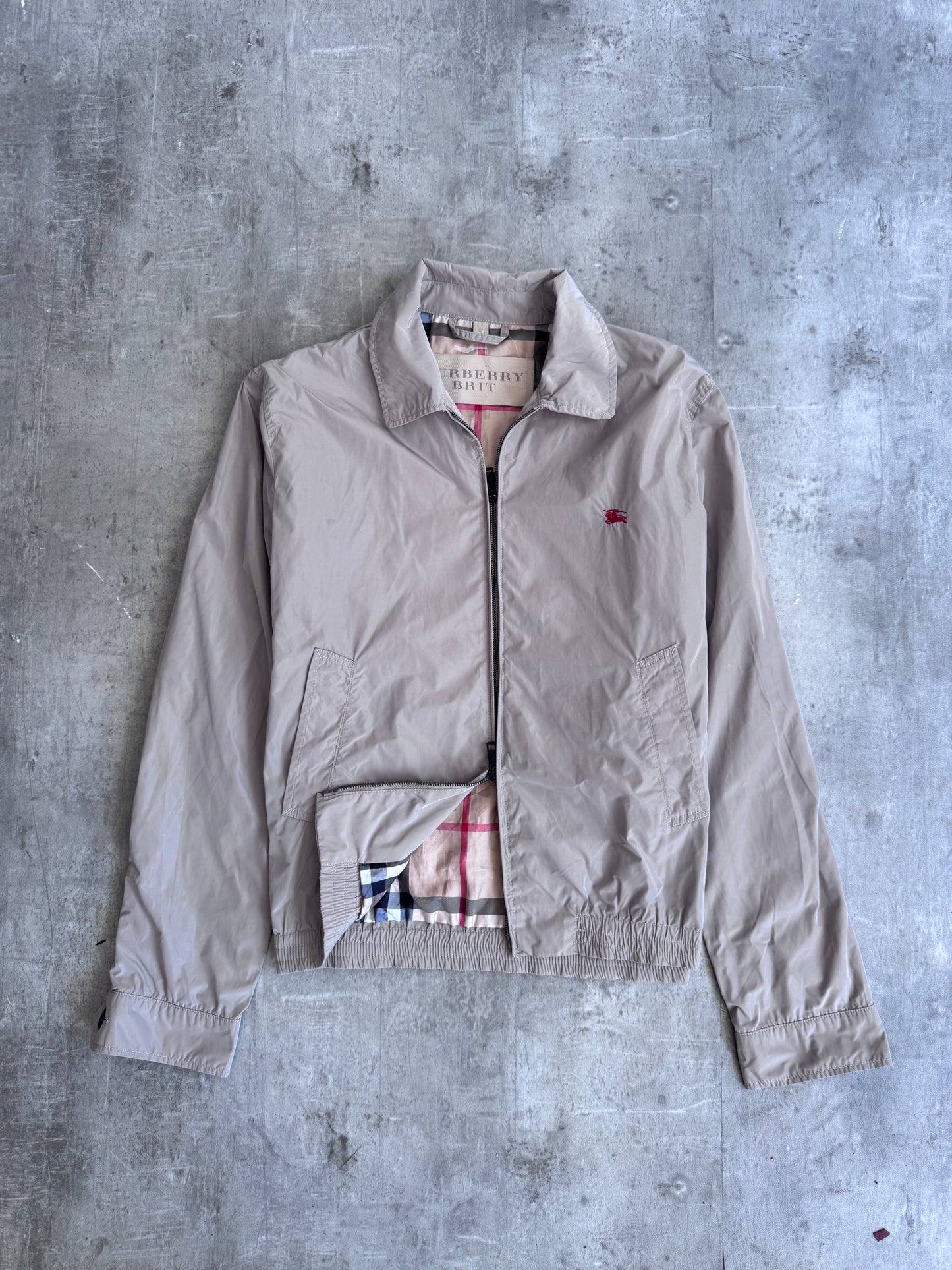 Burberry Brit Lightweight Beige Zip-Up Jacket