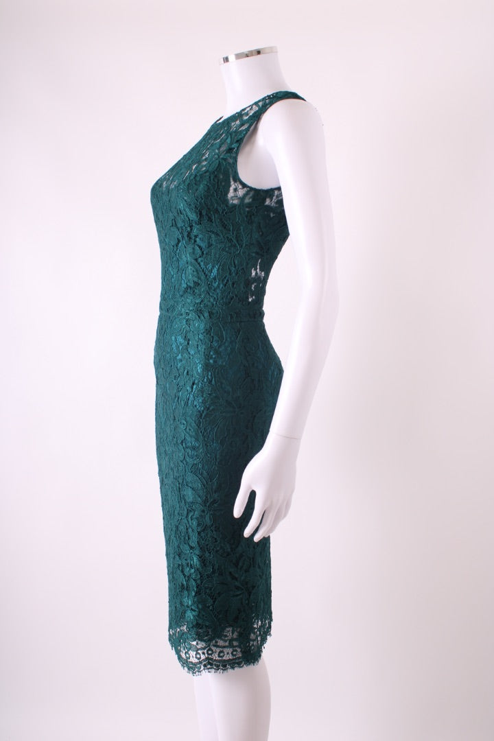 Dolce & Gabbana S/S Floral Lace Dress Green 6 | Default Title, Green