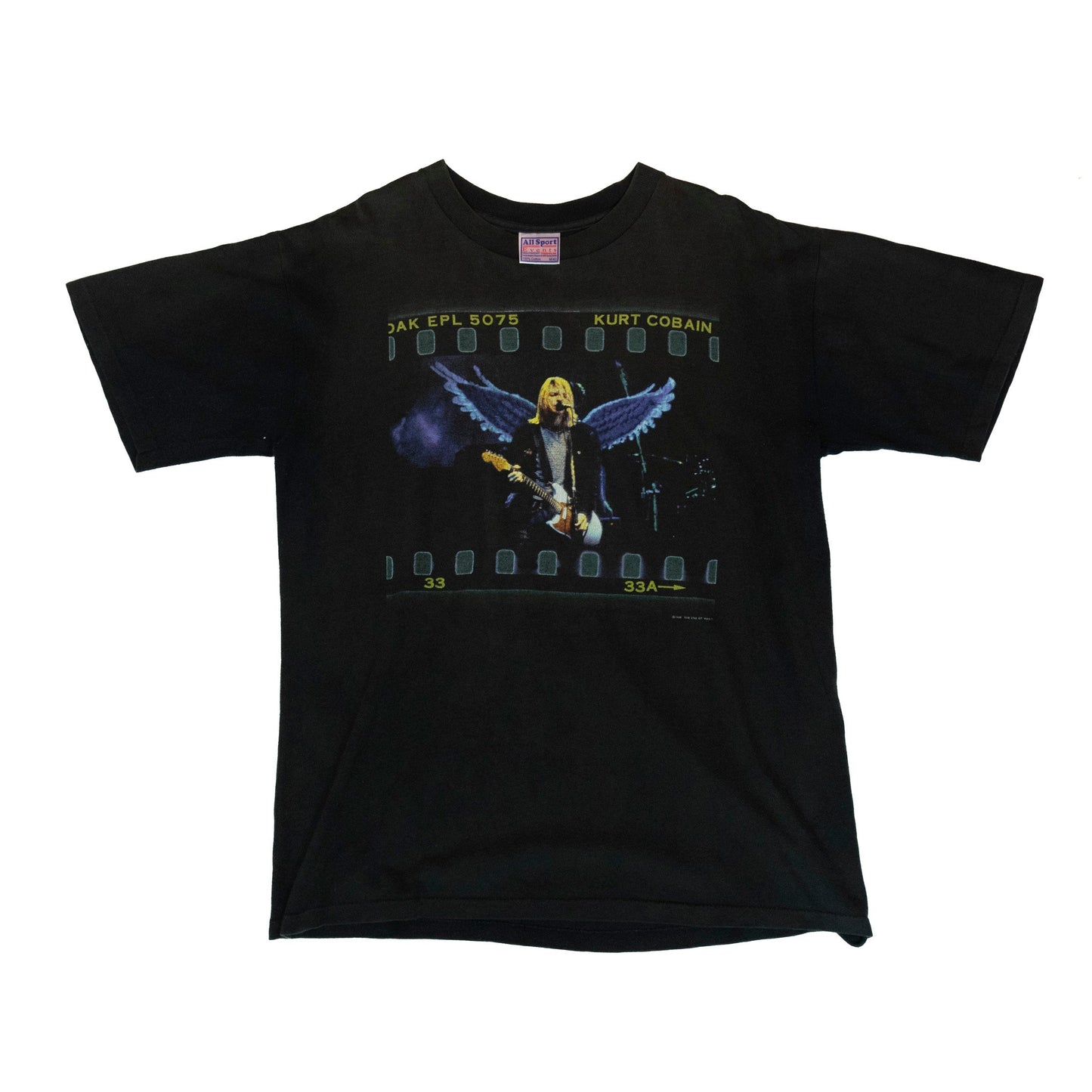 1998 Kurt Cobain End Of Music Single Stitch Graphic Tee