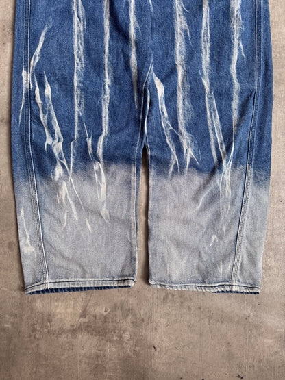 HEA Denim Acid Streak Wide Leg Denim Jeans