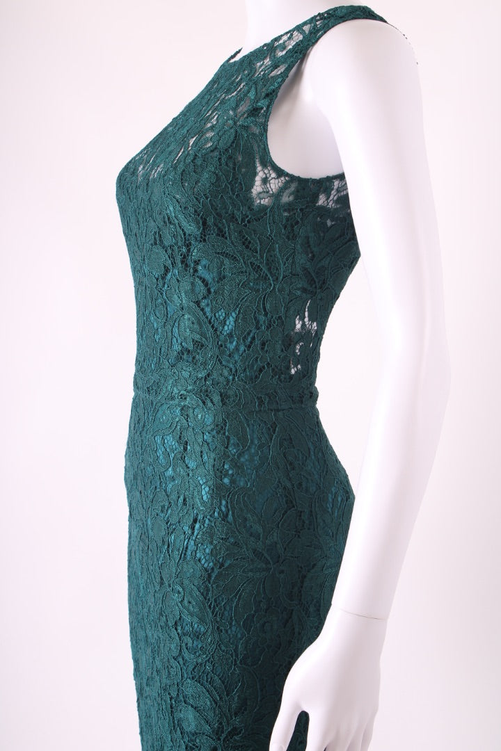 Dolce & Gabbana S/S Floral Lace Dress Green 6 | Default Title, Green