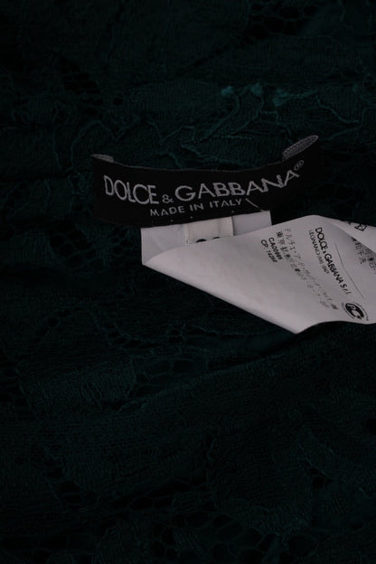 Dolce & Gabbana S/S Floral Lace Dress Green 6 | Default Title, Green
