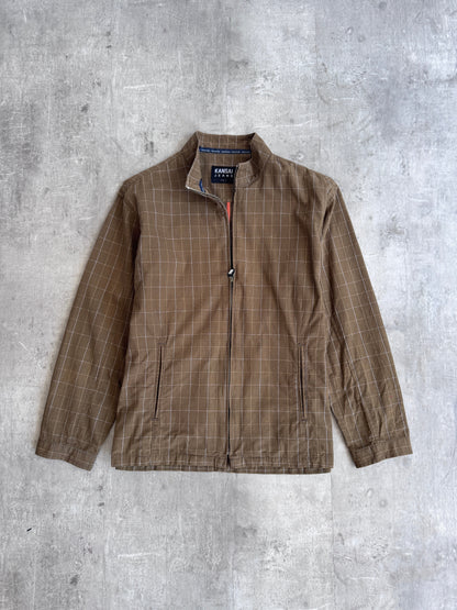 Kansai Yamamoto Jeans Grid Pattern Harrington Jacket