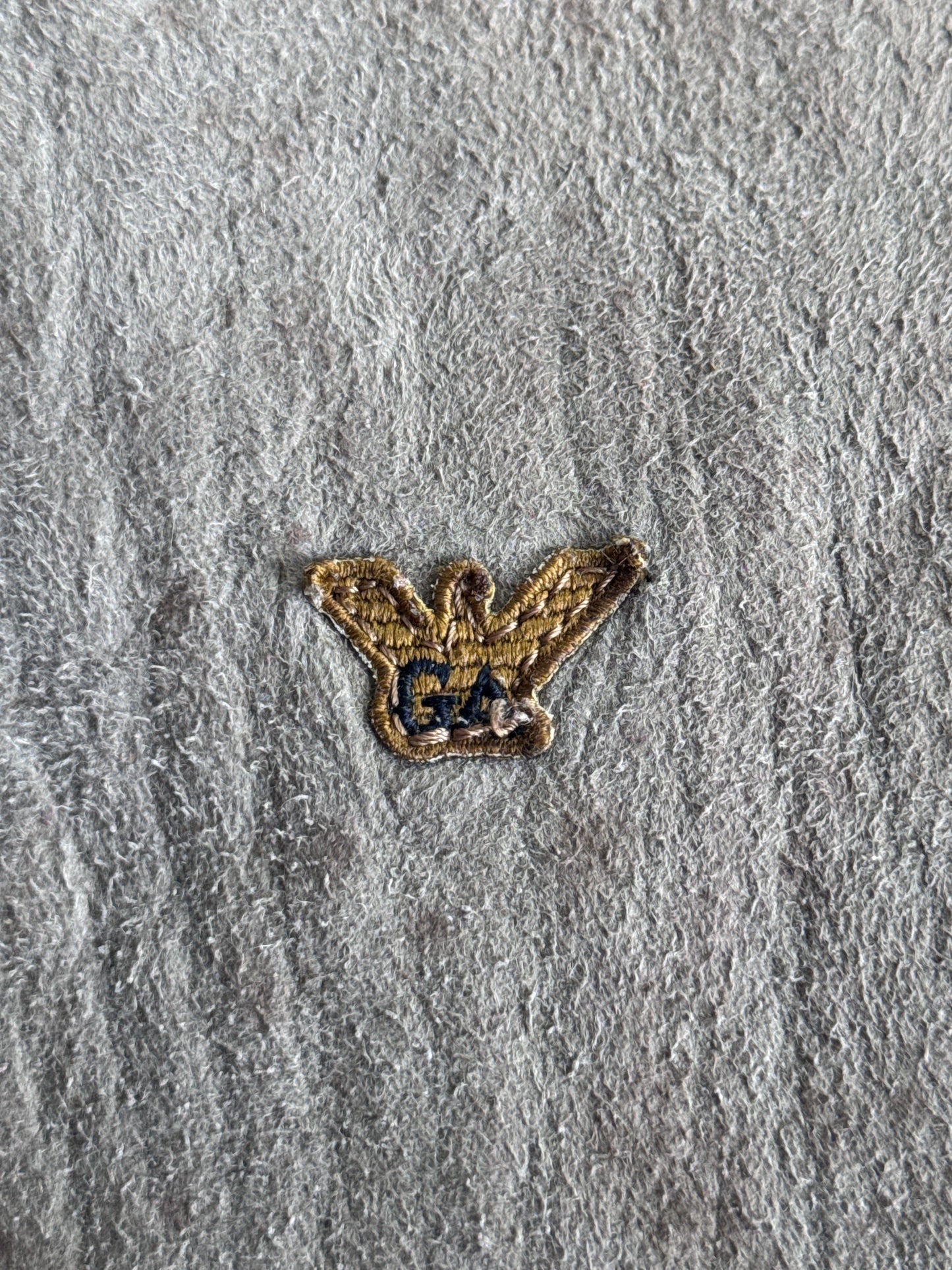 1970's Giorgio Armani Grey Cropped Shearling Flight Blouson ( Sold As Seen )