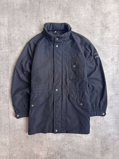 YSL Black Technical Three Pocket Parka