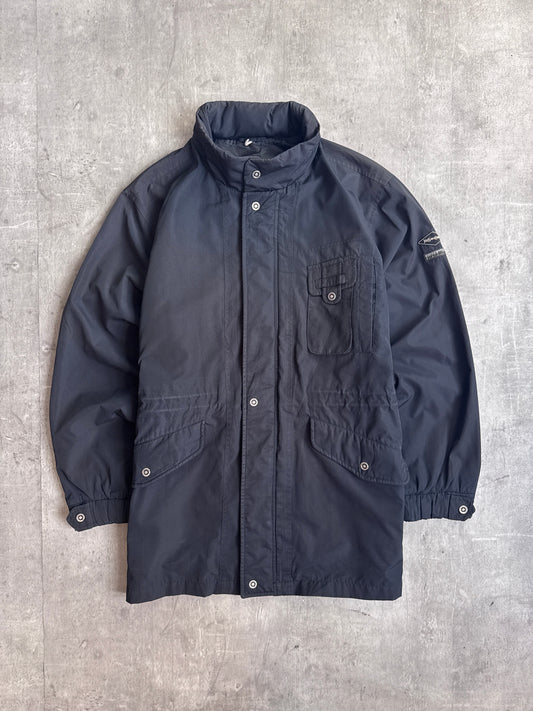 YSL Black Technical Three Pocket Parka