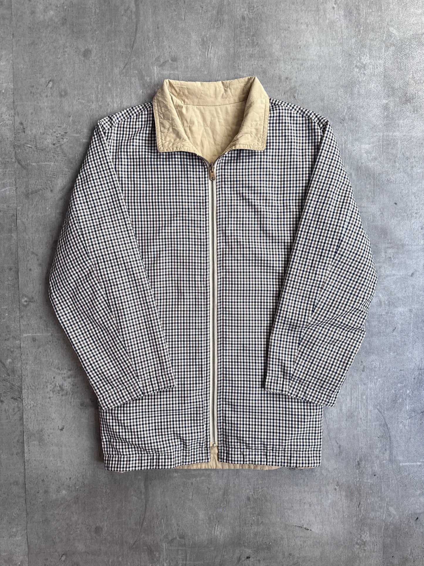 Aquascutum Reversible Check 'A-Quilt' Garden Jacket