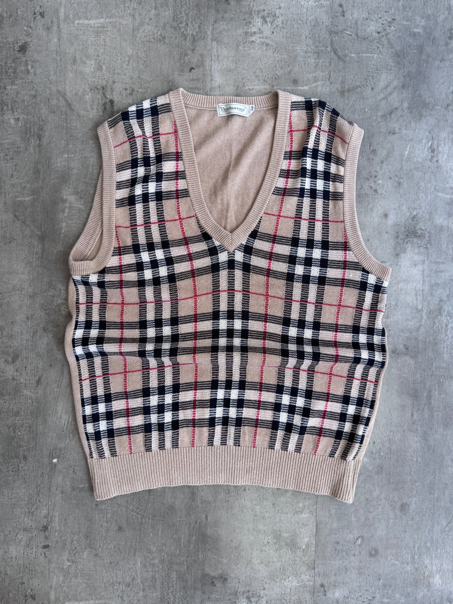 Burberry Nova Check Knit Vest