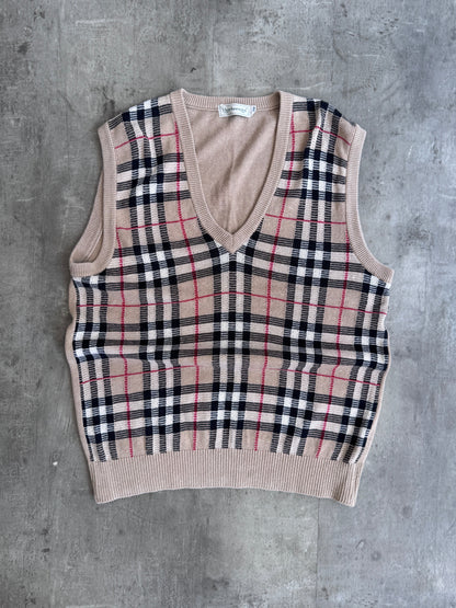 Burberry Nova Check Knit Vest