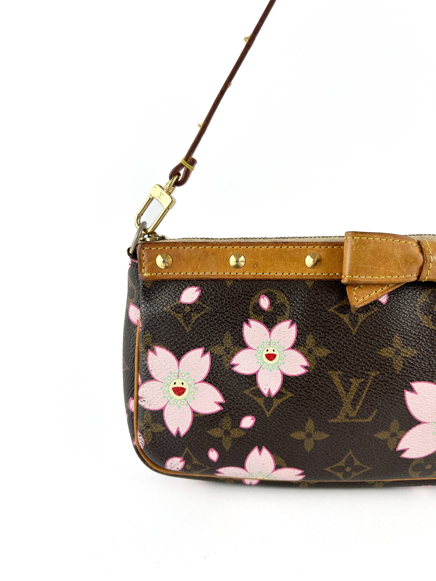 2003 Louis Vuitton Takashi Murakami Cherry Blossom Pochette Bag RARE | O/S, Multicoloured
