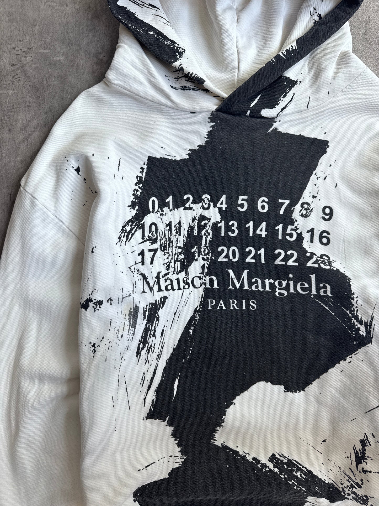 Maison Margiella Spalsh Ink AOP Graphic Hoodie