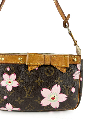2003 Louis Vuitton Takashi Murakami Cherry Blossom Pochette Bag RARE | O/S, Multicoloured