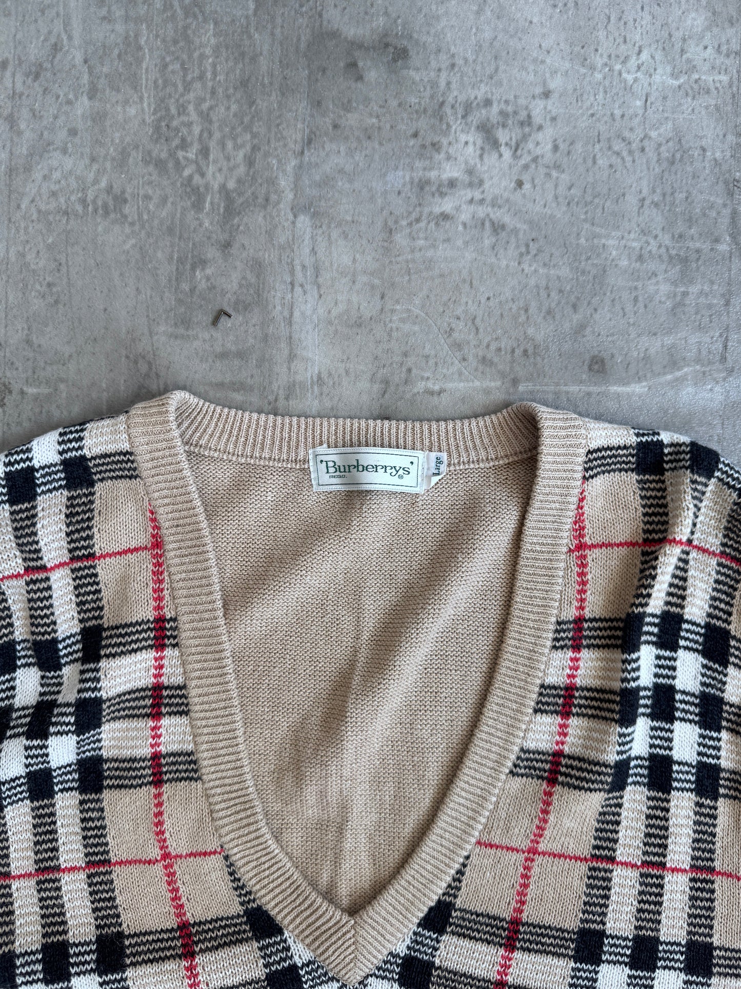 Burberry Nova Check Knit Vest