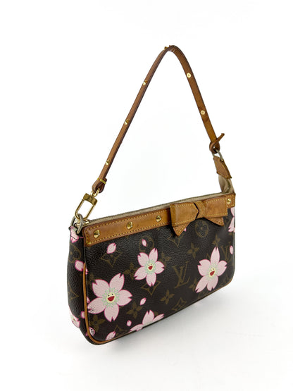 2003 Louis Vuitton Takashi Murakami Cherry Blossom Pochette Bag RARE | O/S, Multicoloured