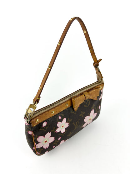 2003 Louis Vuitton Takashi Murakami Cherry Blossom Pochette Bag RARE | O/S, Multicoloured