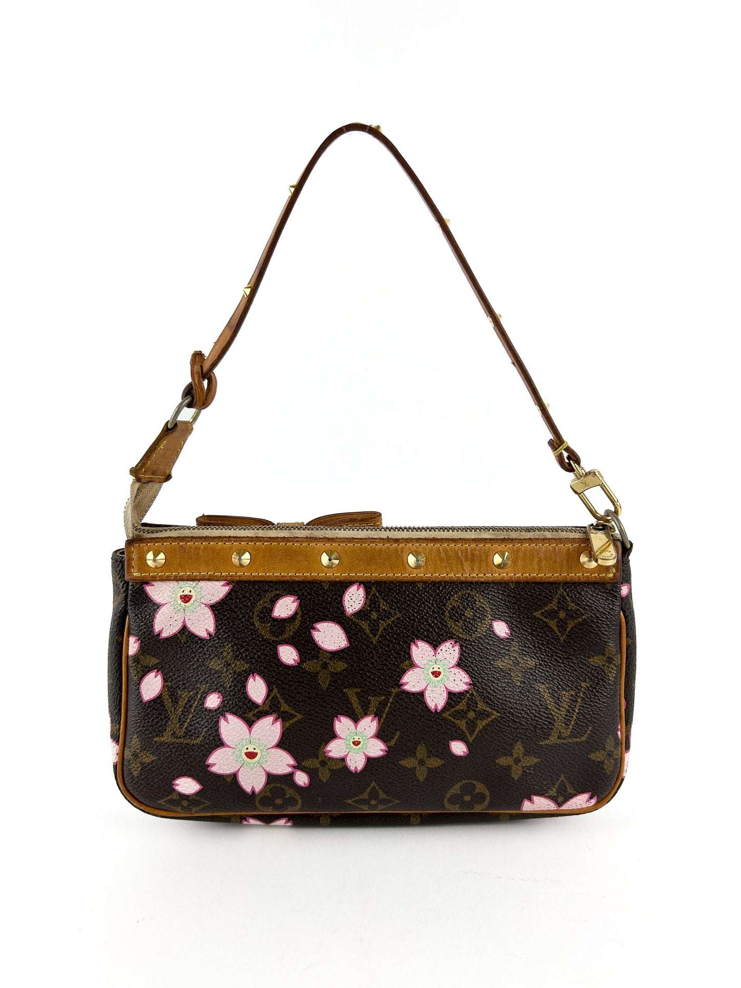 2003 Louis Vuitton Takashi Murakami Cherry Blossom Pochette Bag RARE | O/S, Multicoloured