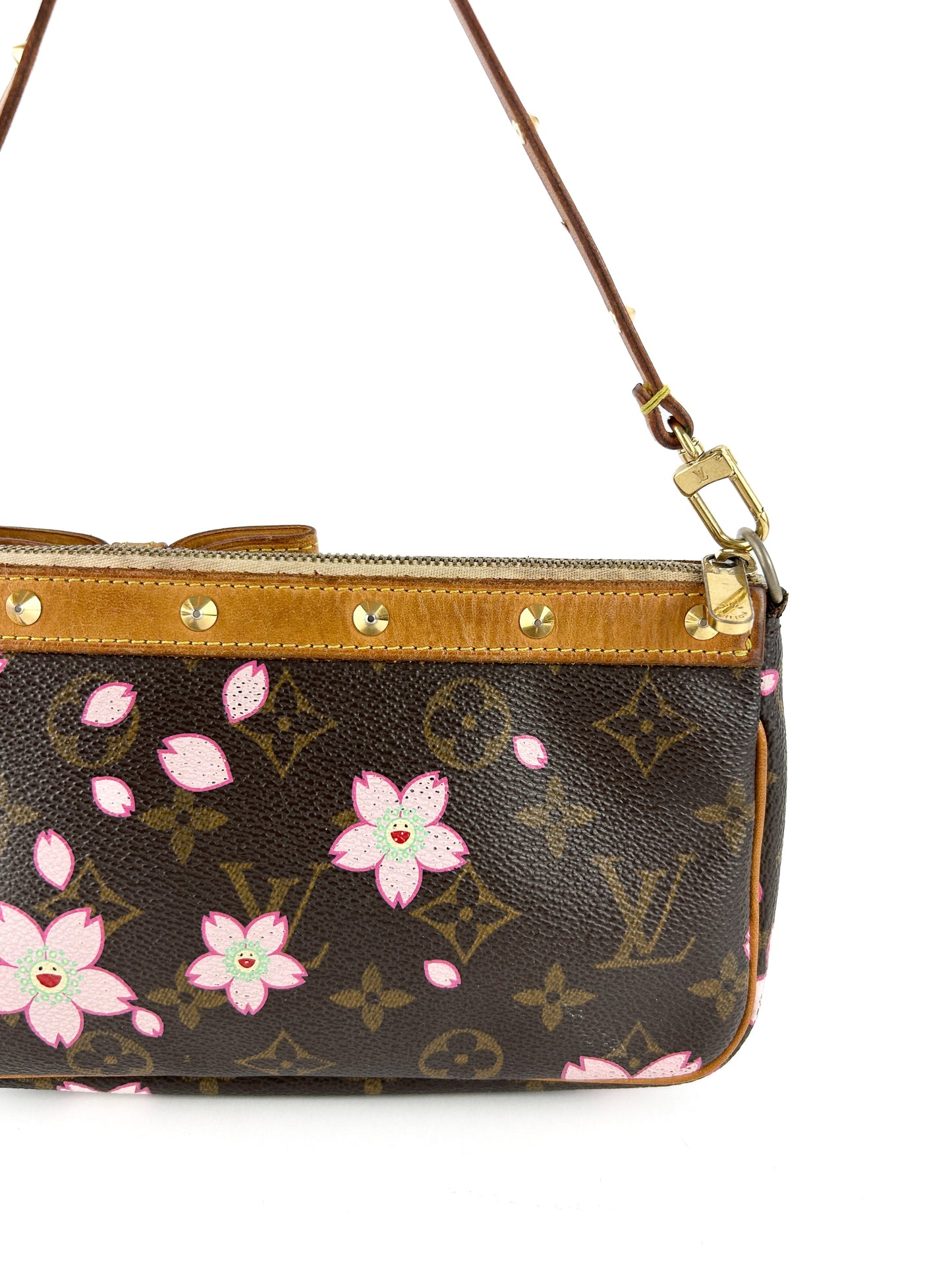 2003 Louis Vuitton Takashi Murakami Cherry Blossom Pochette Bag RARE | O/S, Multicoloured