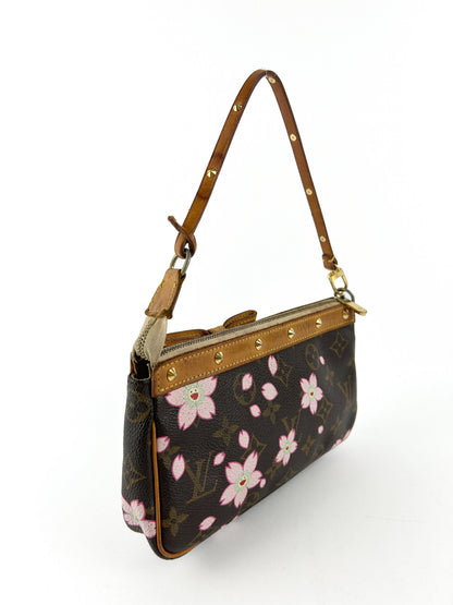2003 Louis Vuitton Takashi Murakami Cherry Blossom Pochette Bag RARE | O/S, Multicoloured
