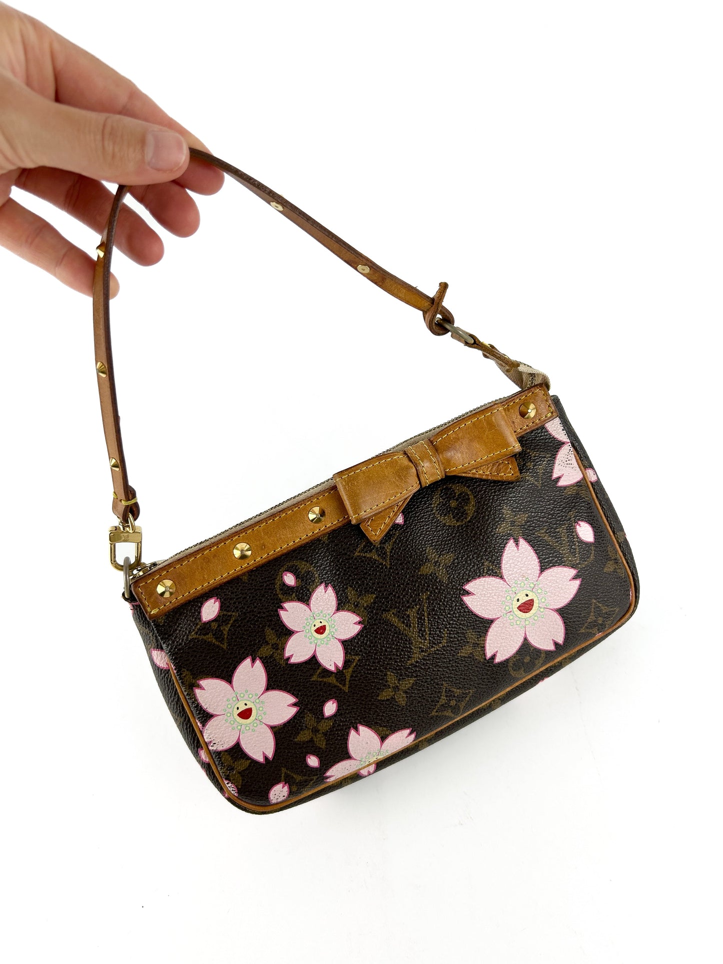 2003 Louis Vuitton Takashi Murakami Cherry Blossom Pochette Bag RARE | O/S, Multicoloured