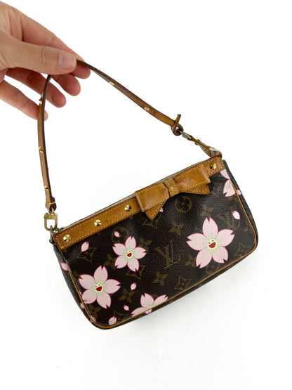 2003 Louis Vuitton Takashi Murakami Cherry Blossom Pochette Bag RARE | O/S, Multicoloured