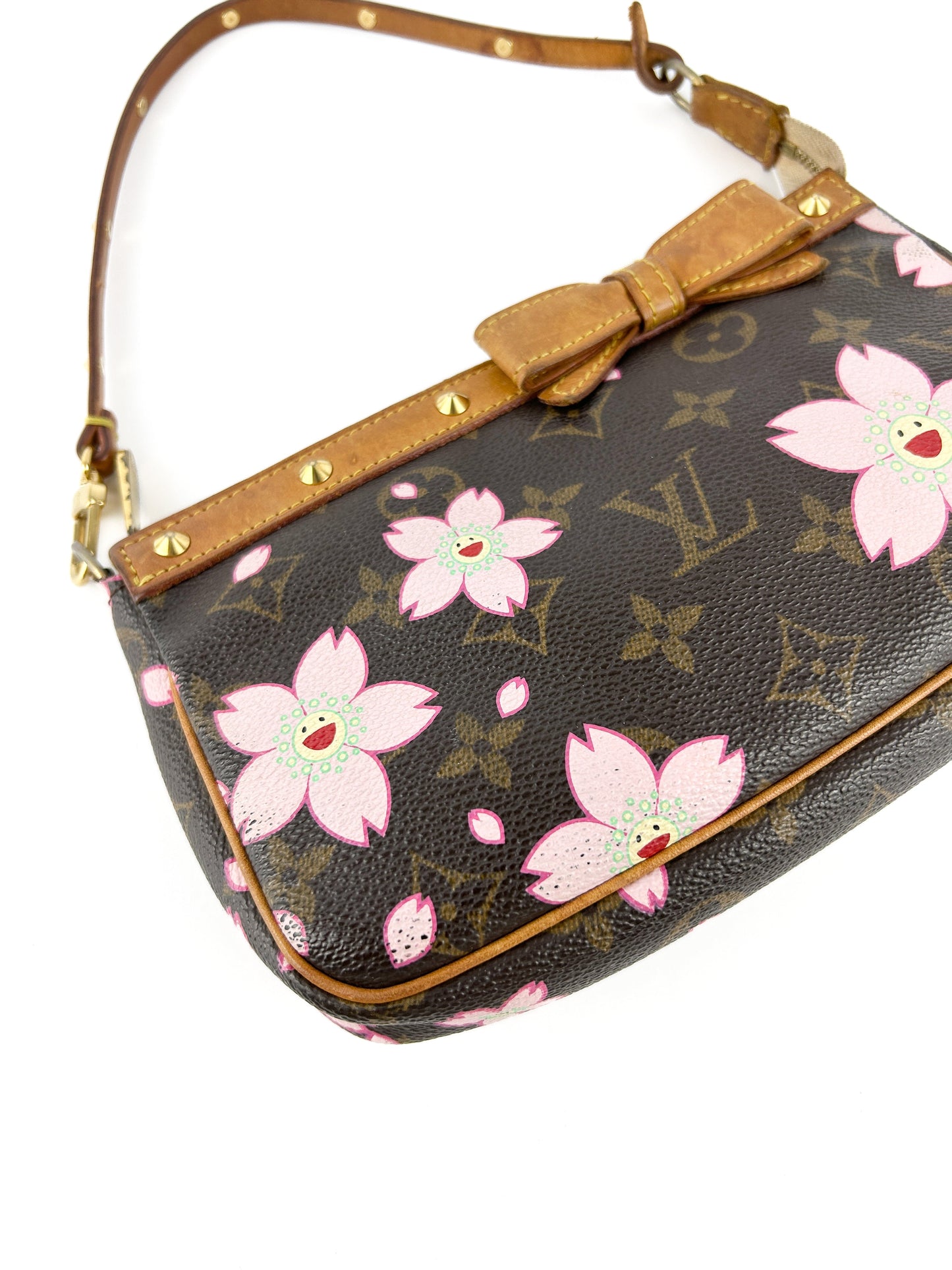 2003 Louis Vuitton Takashi Murakami Cherry Blossom Pochette Bag RARE | O/S, Multicoloured
