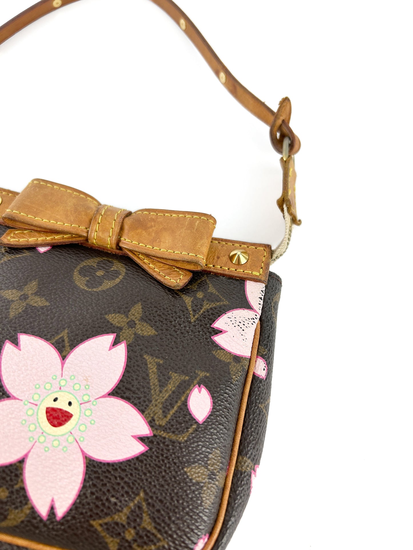 2003 Louis Vuitton Takashi Murakami Cherry Blossom Pochette Bag RARE | O/S, Multicoloured