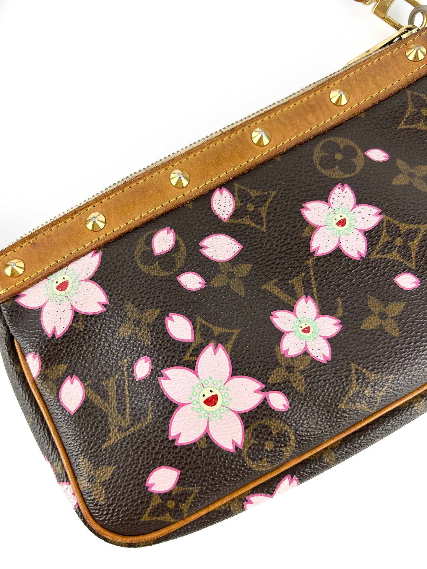 2003 Louis Vuitton Takashi Murakami Cherry Blossom Pochette Bag RARE | O/S, Multicoloured