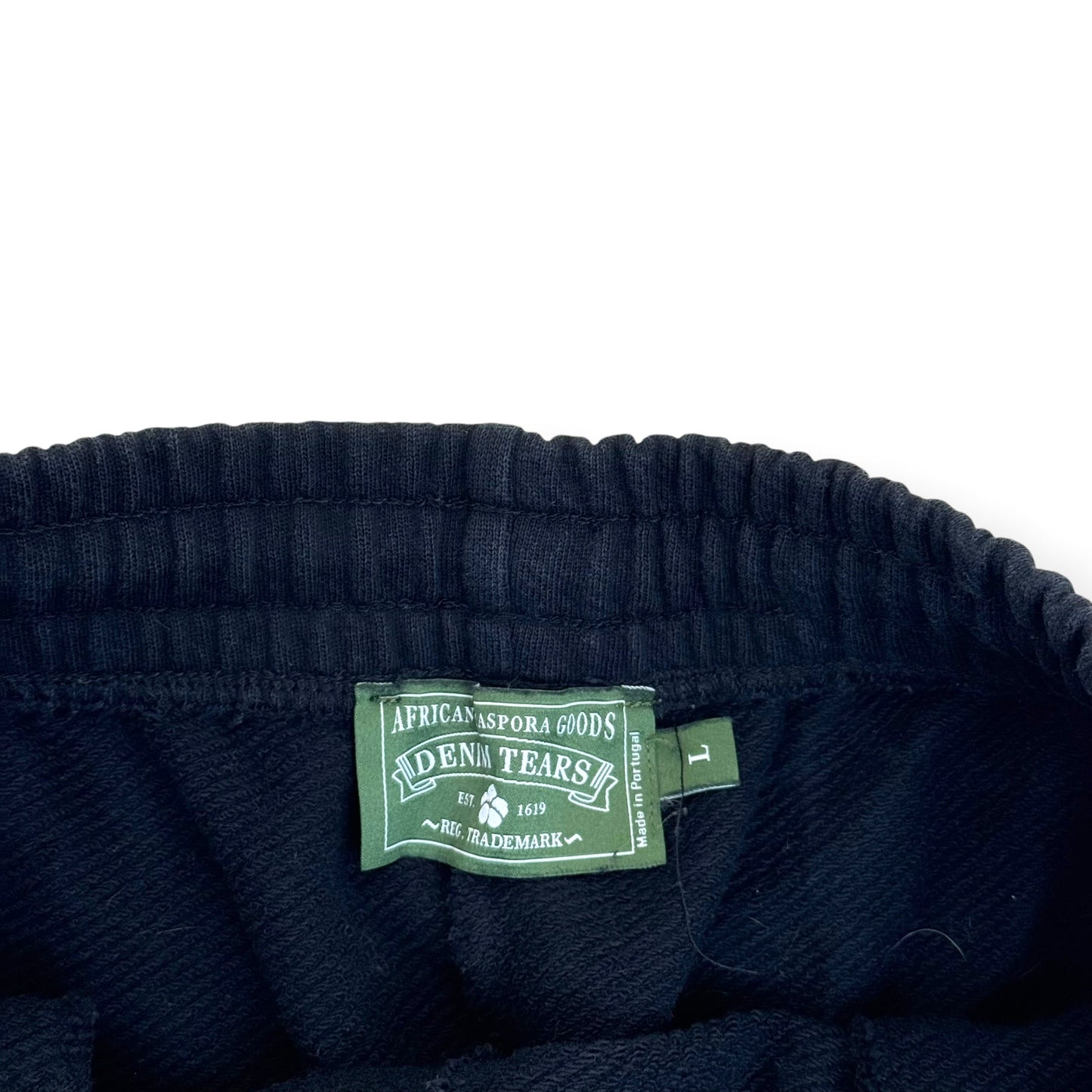 DENIM TEARS WREATH SWEATPANTS BLACK L | Large, Black
