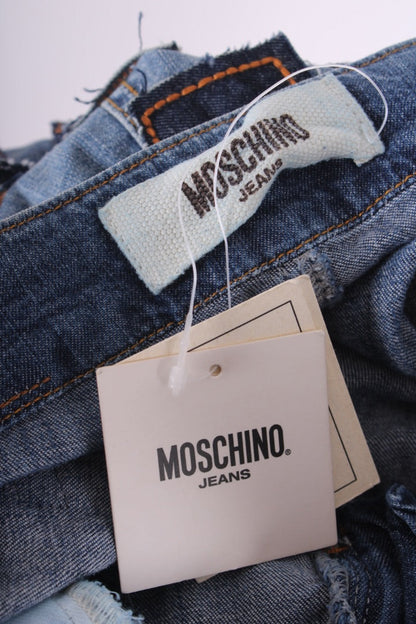Moschino Jeans Vintage Patch Slogan Jeans Denim 26W | Default Title, Red