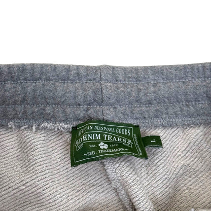 DENIM TEARS WREATH SWEATPANTS GREY / WHITE L | Large, Grey