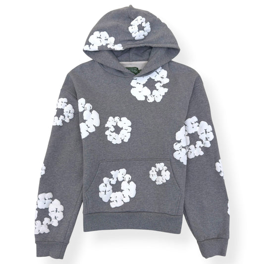 DENIM TEARS WREATH HOODIE GREY / WHITE XL | XL, Grey