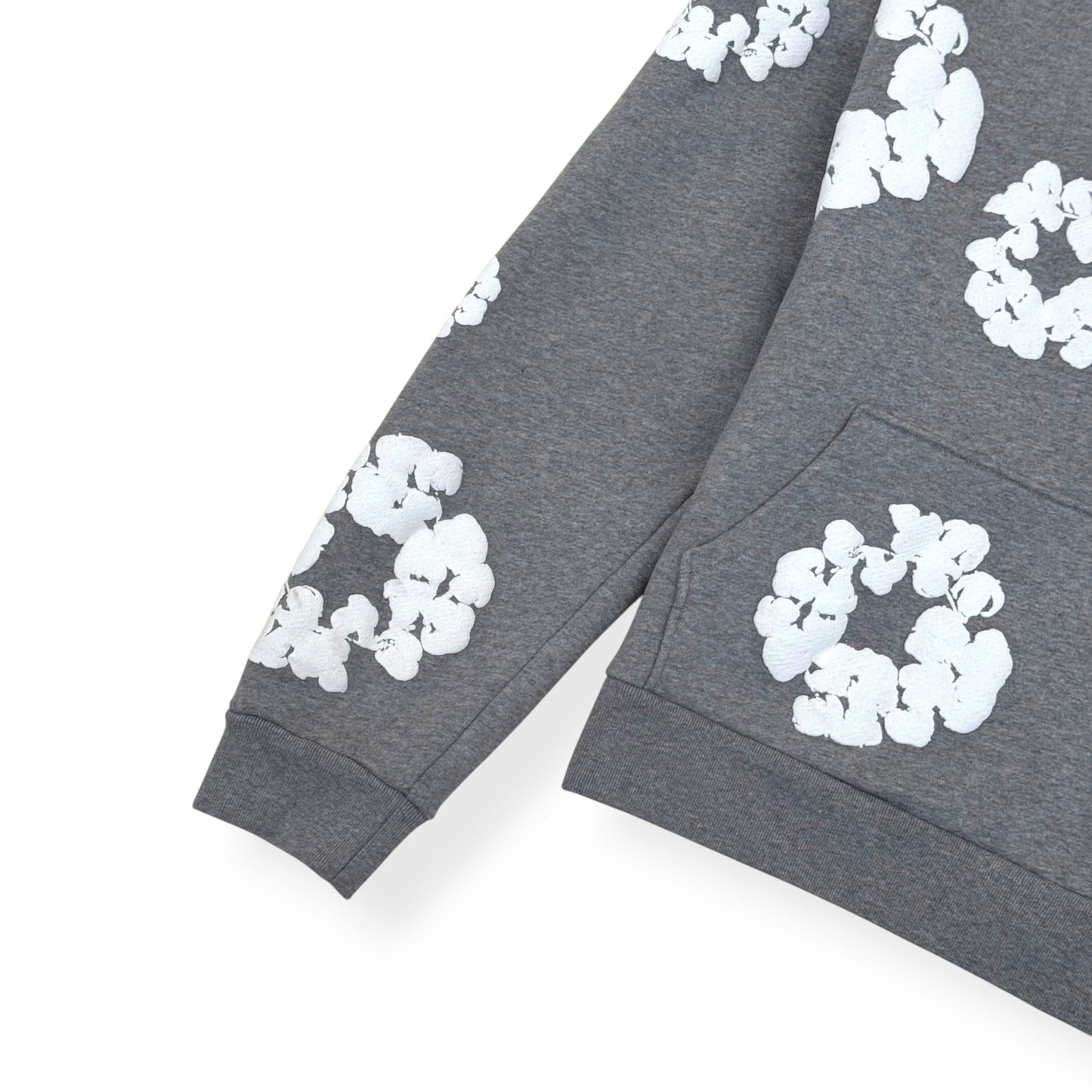 DENIM TEARS WREATH HOODIE GREY / WHITE XL | XL, Grey