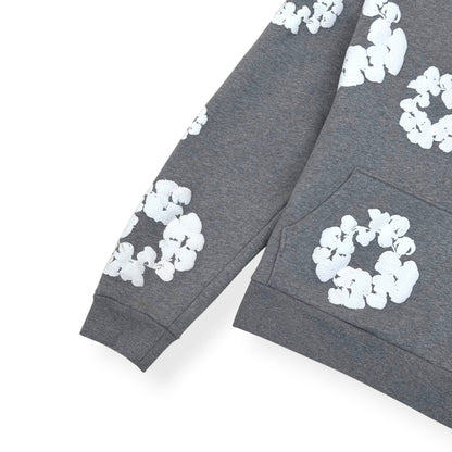 DENIM TEARS WREATH HOODIE GREY / WHITE XL | XL, Grey