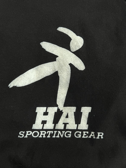 Issey Miyake Hai Sporting Gear Spellout Black Raglan Sweatshirt