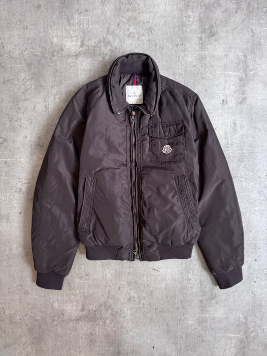 2006 Moncler Brown Nylon Bomber Jacket