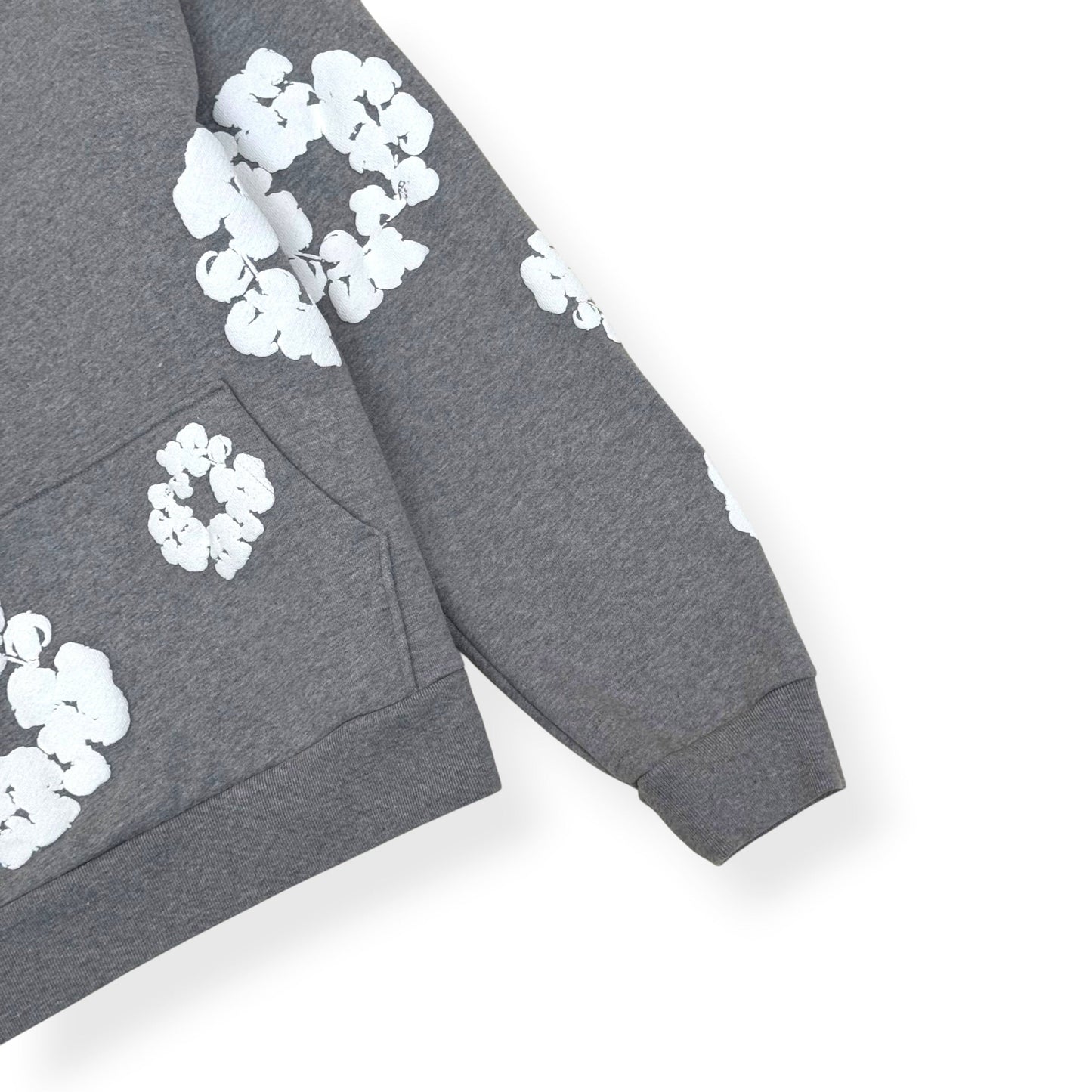 DENIM TEARS WREATH HOODIE GREY / WHITE XL | XL, Grey