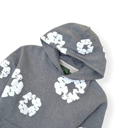 DENIM TEARS WREATH HOODIE GREY / WHITE XL | XL, Grey