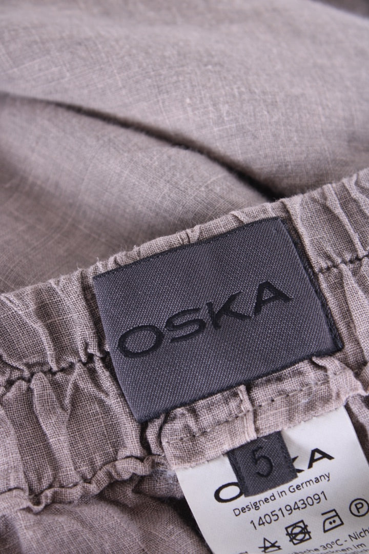 OSKA Linen Trousers Beige L | Default Title, Beige