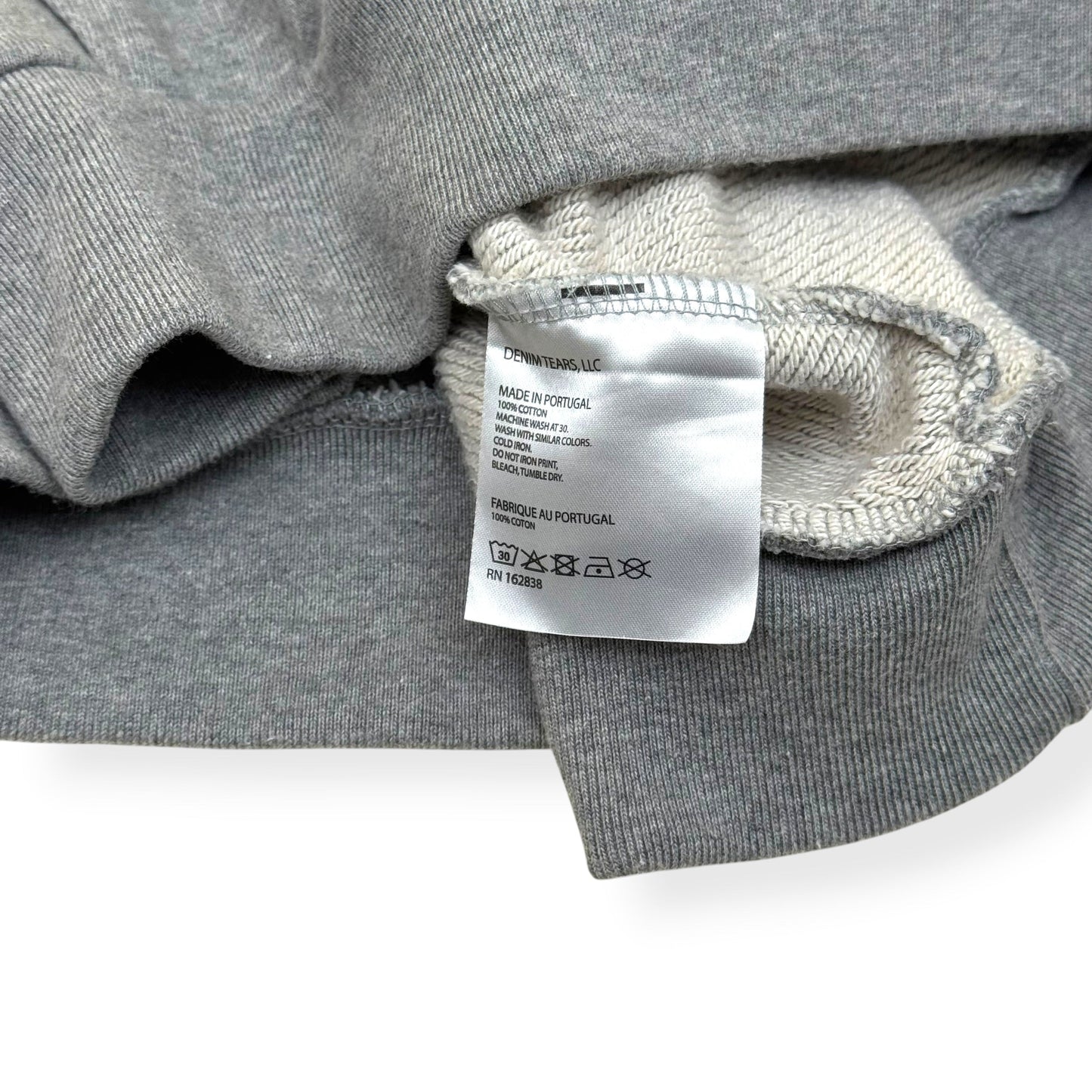 DENIM TEARS WREATH HOODIE GREY / WHITE XL | XL, Grey